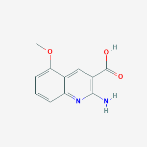 2-Amino-5-methoxyquinoline-3-carboxylic acid