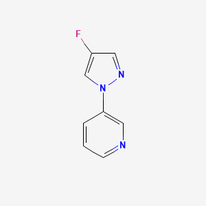 3-(4-fluoro-1H-pyrazol-1-yl)pyridine