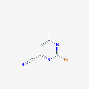 2-Bromo-6-methylpyrimidine-4-carbonitrile