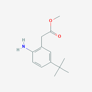 Methyl 2-(2-amino-5-(tert-butyl)phenyl)acetate