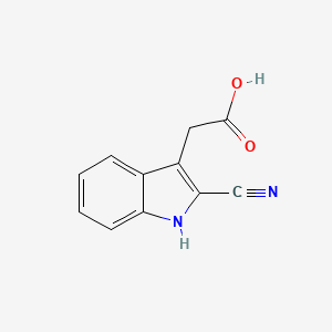 2-(2-Cyano-1H-indol-3-yl)acetic acid