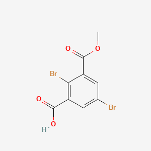 2,5-Dibromo-3-(methoxycarbonyl)benzoic acid