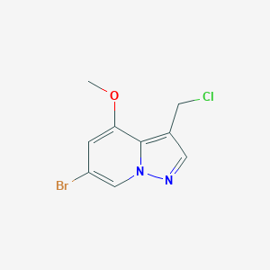 6-Bromo-3-(chloromethyl)-4-methoxypyrazolo[1,5-a]pyridine