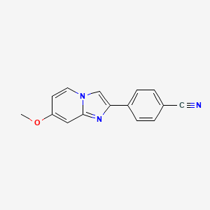 4-(7-Methoxyimidazo[1,2-a]pyridin-2-yl)benzonitrile