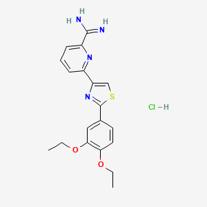 6-(2-(3,4-Diethoxyphenyl)thiazol-4-yl)picolinimidamide hydrochloride