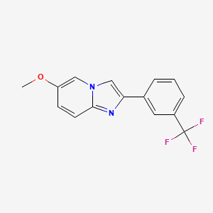 6-Methoxy-2-[3-(trifluoromethyl)phenyl]imidazo[1,2-a]pyridine