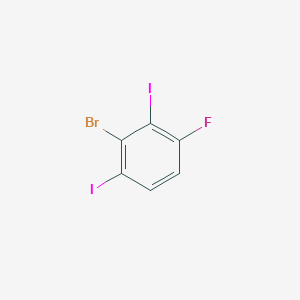 2-Bromo-4-fluoro-1,3-diiodobenzene