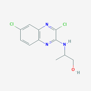 2-(3,6-Dichloroquinoxalin-2-ylamino)propan-1-ol