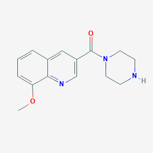 (8-Methoxyquinolin-3-yl)(piperazin-1-yl)methanone