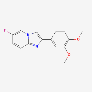 2-(3,4-Dimethoxyphenyl)-6-fluoroimidazo[1,2-a]pyridine