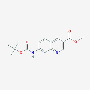 Methyl 7-((tert-butoxycarbonyl)amino)quinoline-3-carboxylate