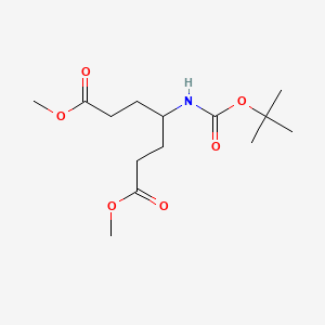 Dimethyl 4-(boc-amino)heptanedioate