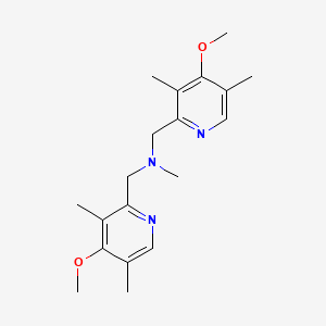 1-(4-Methoxy-3,5-dimethylpyridin-2-yl)-N-((4-methoxy-3,5-dimethylpyridin-2-yl)methyl)-N-methylmethanamine