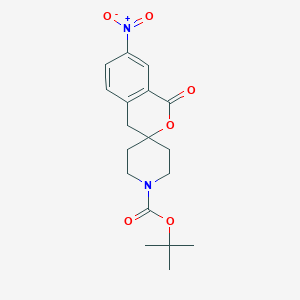 tert-butyl 7-nitro-1-oxospiro[4H-isochromene-3,4'-piperidine]-1'-carboxylate