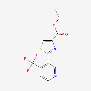 Ethyl 2-[4-(Trifluoromethyl)-3-pyridyl]thiazole-4-carboxylate