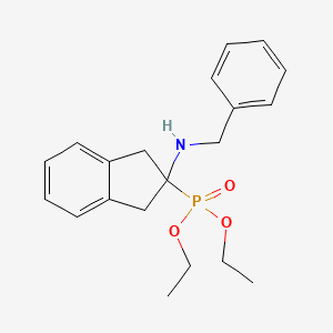 Diethyl (2-(benzylamino)-2,3-dihydro-1H-inden-2-yl)phosphonate