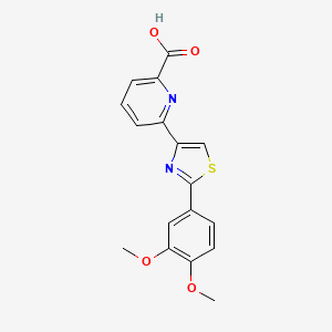 6-(2-(3,4-Dimethoxyphenyl)thiazol-4-yl)picolinic acid