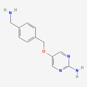 5-((4-(Aminomethyl)benzyl)oxy)pyrimidin-2-amine