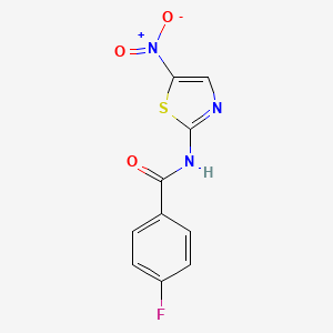 molecular formula C10H6FN3O3S B1366181 4-fluoro-N-(5-nitro-1,3-thiazol-2-yl)benzamide CAS No. 326-05-6