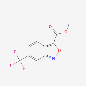 molecular formula C10H6F3NO3 B13661837 Methyl 6-(Trifluoromethyl)benzo[c]isoxazole-3-carboxylate 