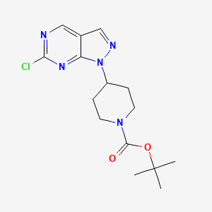 1-Boc-4-(6-chloro-1H-pyrazolo[3,4-d]pyrimidin-1-yl)piperidine