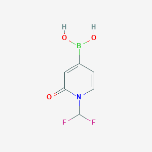 (1-(Difluoromethyl)-2-oxo-1,2-dihydropyridin-4-yl)boronic acid