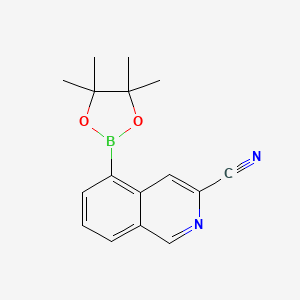 5-(4,4,5,5-Tetramethyl-1,3,2-dioxaborolan-2-yl)isoquinoline-3-carbonitrile