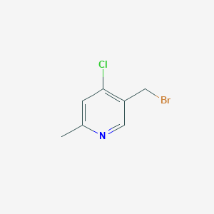 5-(Bromomethyl)-4-chloro-2-methylpyridine