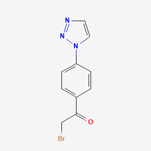 1-(4-(1H-1,2,3-Triazol-1-yl)phenyl)-2-bromoethanone