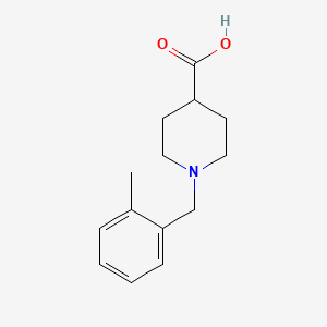 molecular formula C14H19NO2 B1366198 1-(2-甲基苄基)哌啶-4-羧酸 CAS No. 897094-25-6