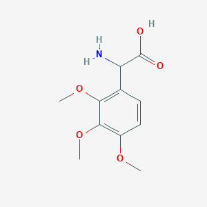 molecular formula C11H15NO5 B1366201 氨基-(2,3,4-三甲氧基苯基)-乙酸 CAS No. 500696-02-6