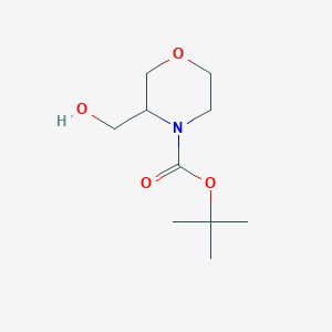 molecular formula C10H19NO4 B1366211 叔丁基 3-(羟甲基)吗啉-4-羧酸酯 CAS No. 473923-56-7