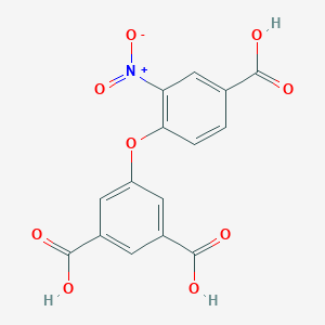 B136622 5-(4-Carboxy-2-nitrophenoxy)isophthalic acid CAS No. 143193-46-8
