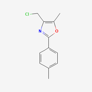 B1366223 4-(Chloromethyl)-5-methyl-2-(4-methylphenyl)-1,3-oxazole CAS No. 137090-44-9
