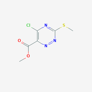 Methyl 5-chloro-3-(methylthio)-1,2,4-triazine-6-carboxylate