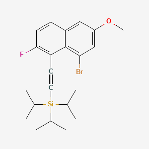 [(8-Bromo-2-fluoro-6-methoxy-1-naphthyl)ethynyl]triisopropylsilane