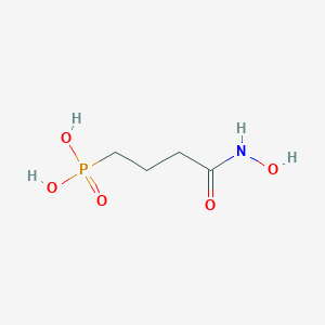 B136625 N-Hydroxy-4-phosphonobutanamide CAS No. 146086-80-8