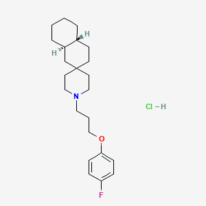 Trans-1'-(3-(4-fluorophenoxy)propyl)octahydro-1H-spiro[naphthalene-2,4'-piperidine] hydrochloride