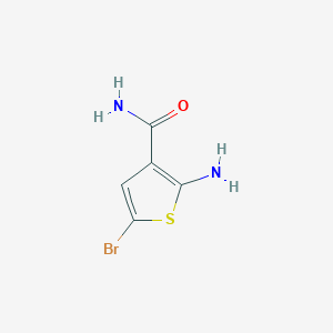 molecular formula C5H5BrN2OS B13662595 2-Amino-5-bromothiophene-3-carboxamide 