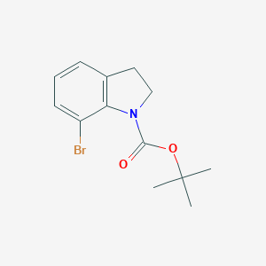 molecular formula C13H16BrNO2 B136628 叔丁基 7-溴吲哚啉-1-羧酸酯 CAS No. 143262-17-3