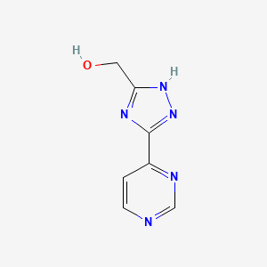 [5-(Pyrimidin-4-yl)-1H-1,2,4-triazol-3-yl]methanol