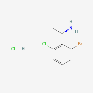 (S)-1-(2-Bromo-6-chlorophenyl)ethan-1-amine hydrochloride