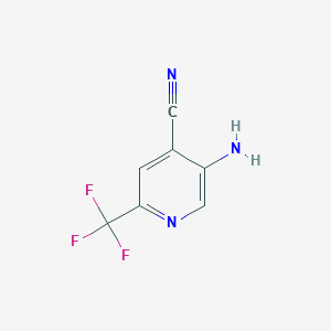 5-Amino-2-(trifluoromethyl)isonicotinonitrile