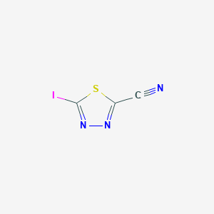 5-Iodo-1,3,4-thiadiazole-2-carbonitrile