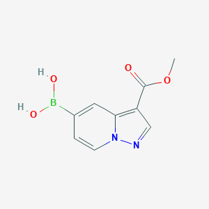 (3-(Methoxycarbonyl)pyrazolo[1,5-a]pyridin-5-yl)boronic acid