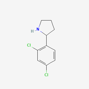 molecular formula C10H11Cl2N B1366299 2-(2,4-Dichlorophenyl)pyrrolidine CAS No. 383127-69-3