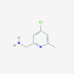 molecular formula C7H9ClN2 B13662994 (4-Chloro-6-methylpyridin-2-YL)methanamine 