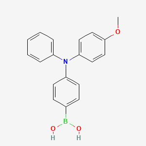 molecular formula C19H18BNO3 B13663004 (4-((4-Methoxyphenyl)(phenyl)amino)phenyl)boronic acid 