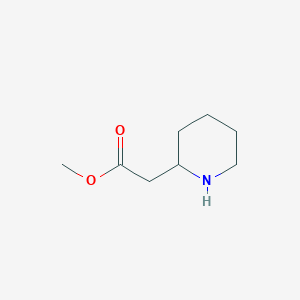 molecular formula C8H15NO2 B1366302 甲基2-(哌啶-2-基)乙酸酯 CAS No. 23692-08-2