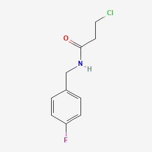 molecular formula C10H11ClFNO B1366322 3-氯-N-(4-氟苄基)丙酰胺 CAS No. 544440-95-1